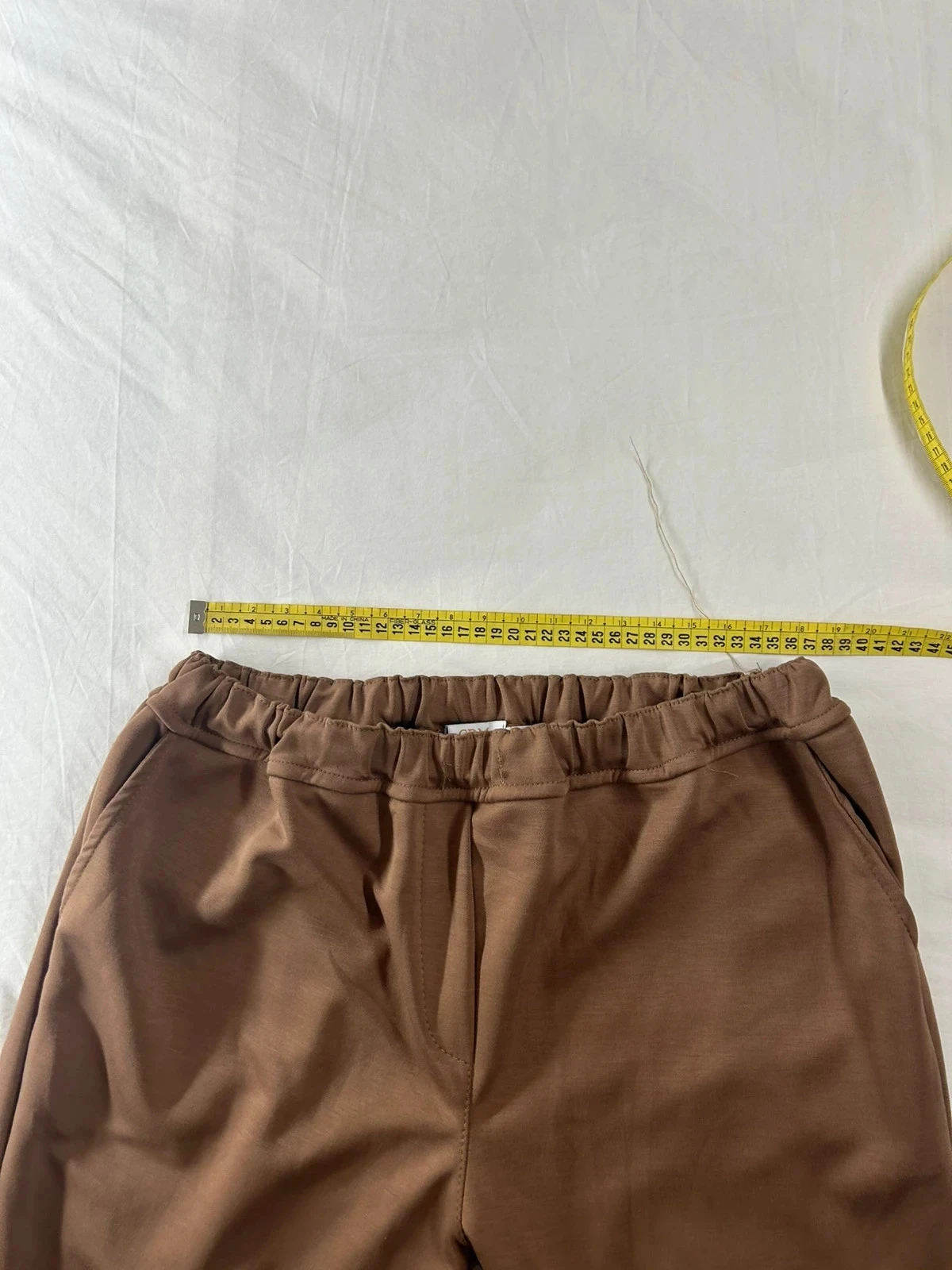 Bruine beige wijde broek comptoir de mode – photo 5